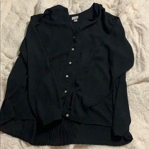 Black long sleeve blouse